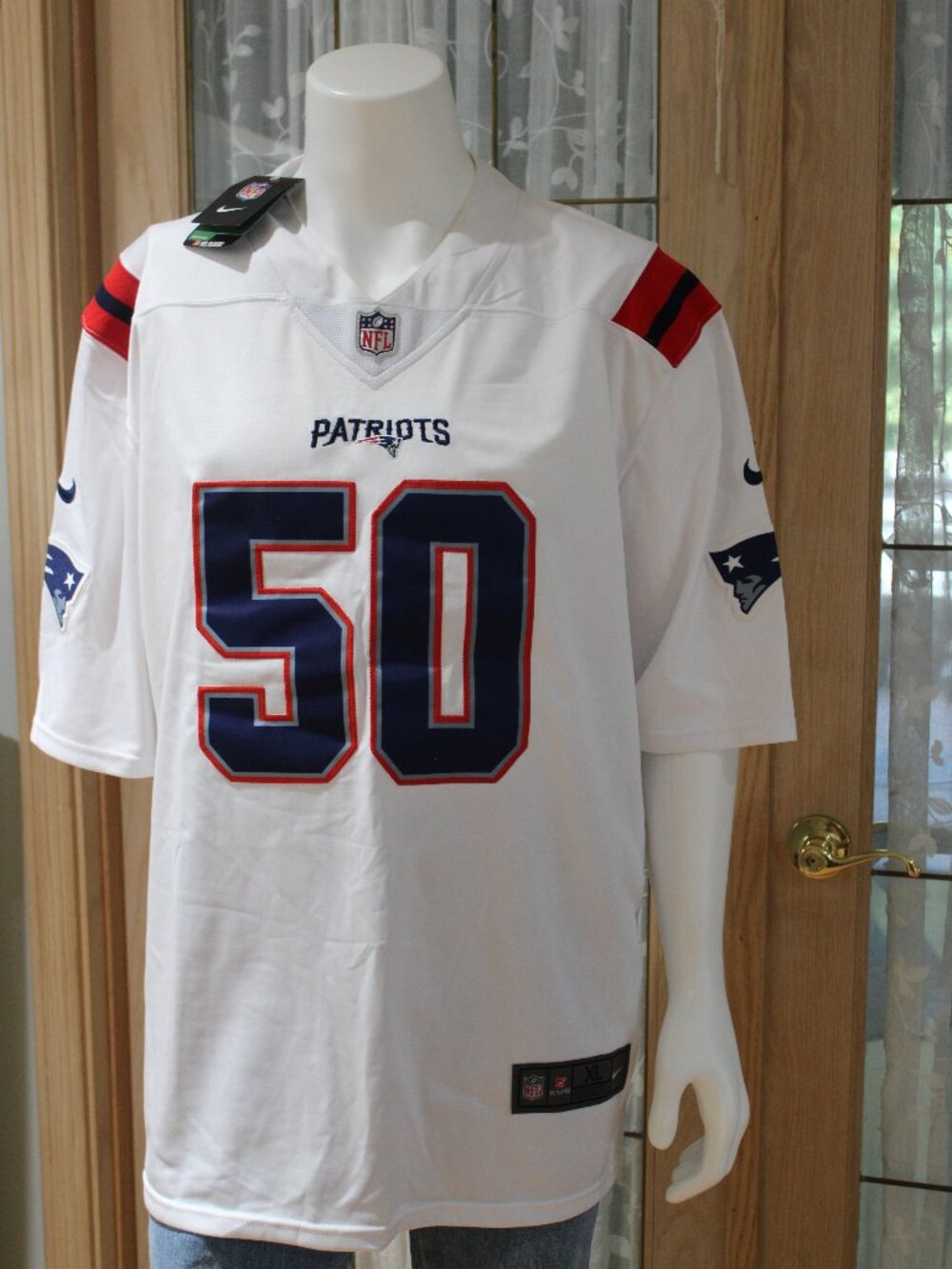 Nike Winovich #50 N England Patriots NWT On Field Jersey Men's XL White NFL